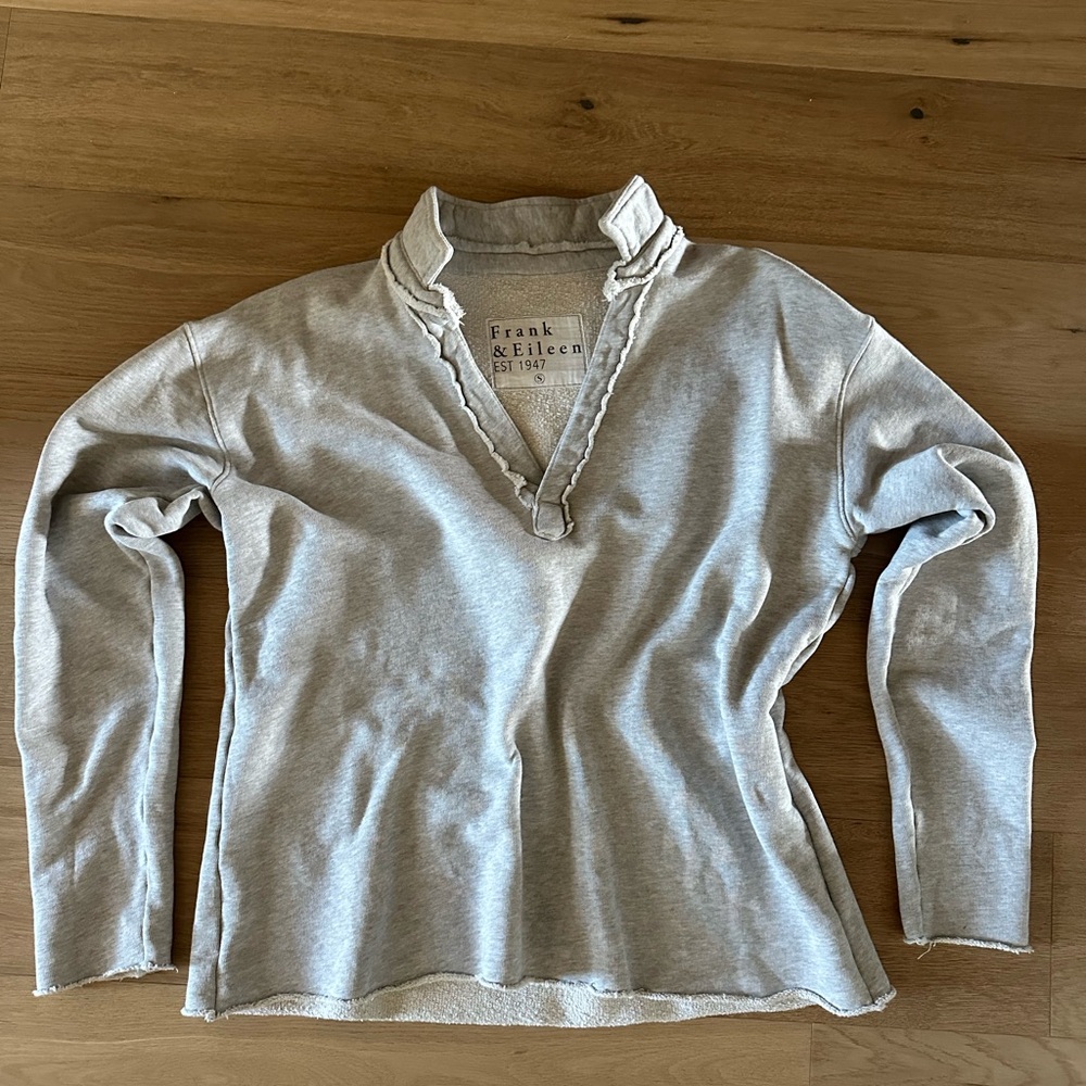 FRANK & EILEEN Patrick Triple Fleece Pull Over Henley - Picture 5 of 11